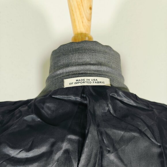 Joseph Abboud Men's Sport Coat Blazer Model 1402/4B‎ Gray Wool Zignone 100s 50L - Picture 13 of 16